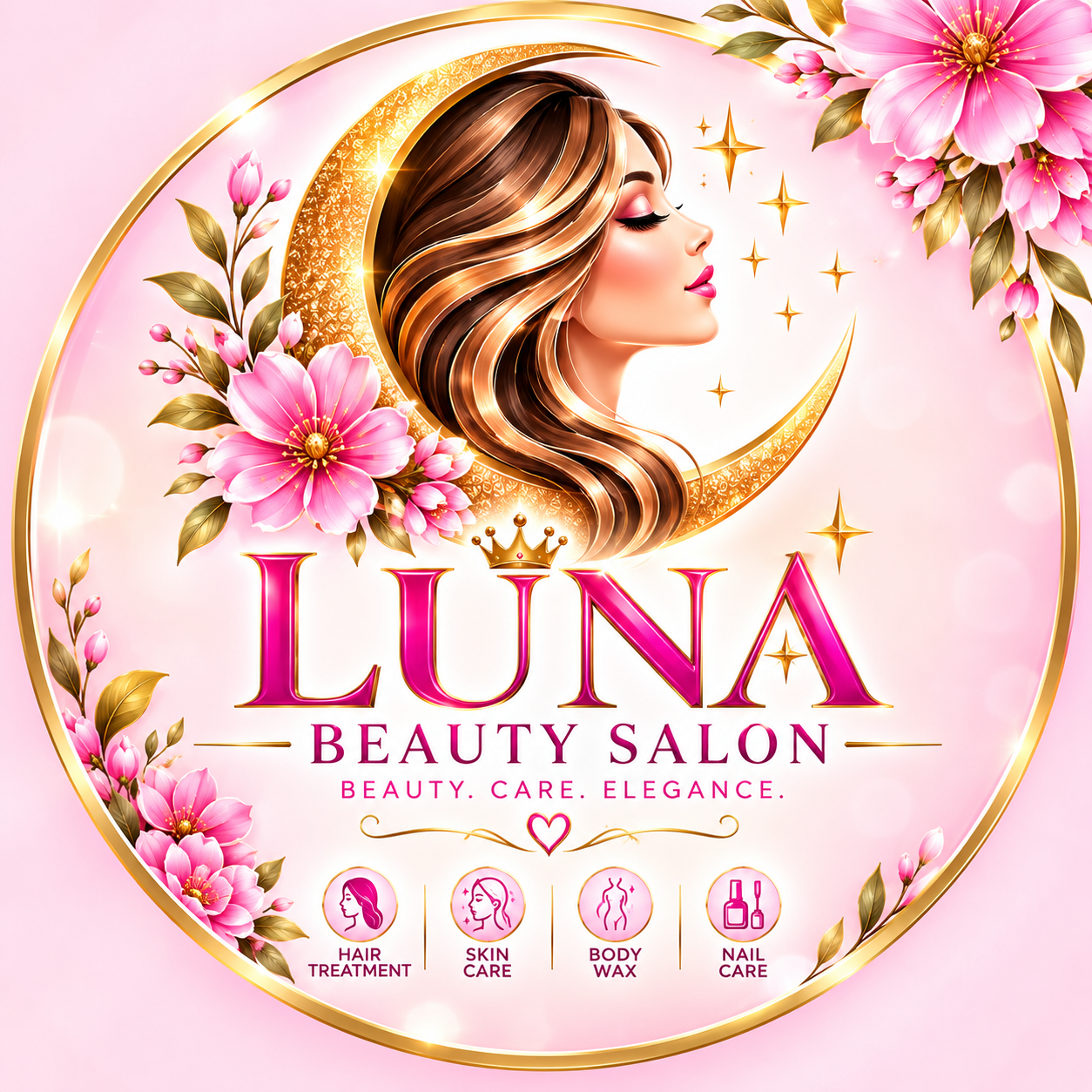 Luna Beauty Saloon logo